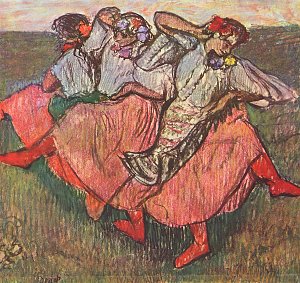 Drei russische Taenzerinnen 1 Kunstdruck