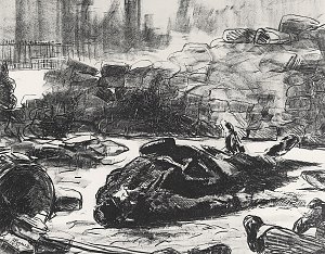 Buergerkrieg Kunstdruck
