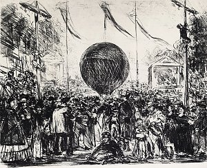 Der Ballon Kunstdruck