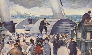 Einschiffung nach Folkestone Kunstdruck