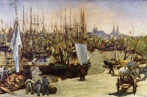 Hafen von Bordeaux Kunstdruck