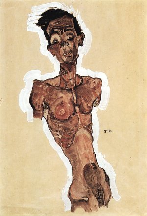 Akt SelbstPortraet 1 Kunstdruck