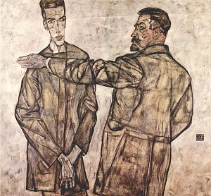 Heinrich Bensch und sein Sohn Otto Kunstdruck
