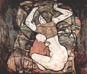 Junge Mutter Kunstdruck
