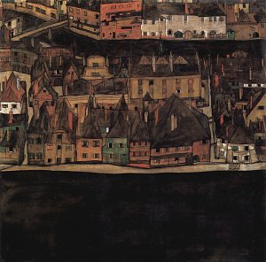 Kleinstadt Kunstdruck