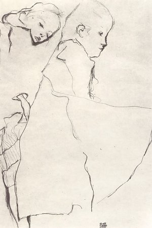 Schlafende Maedchen Kunstdruck
