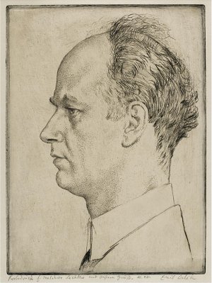 Porträt des Wilhelm Furtwängler Kunstdruck
