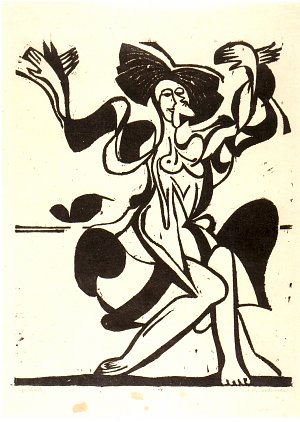 Die tanzende Mary Wigman Kunstdruck
