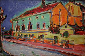 Häuser in Dresden Kunstdruck