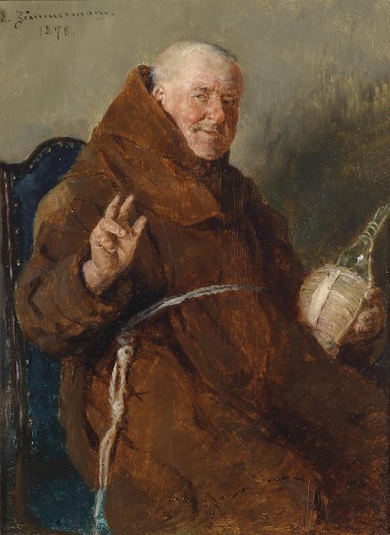 Fröhlicher Mönch