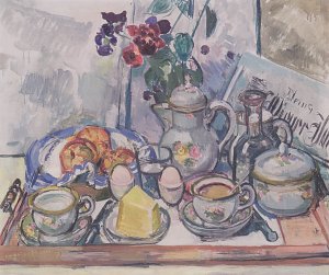 Frühstücksstillleben Kunstdruck