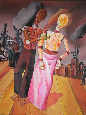 Gliederpuppen Kunstdruck