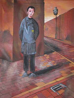Jaqui auf der Straße Kunstdruck