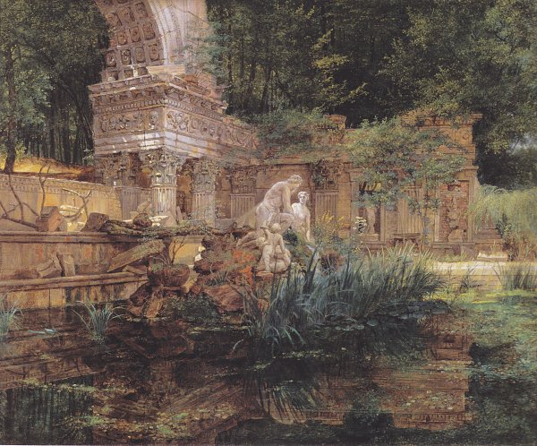 Die römische Ruine in Schönbrunn