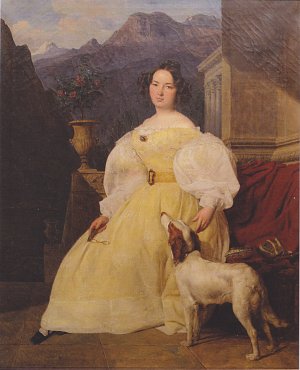 Porträt der Mme Hanska Kunstdruck