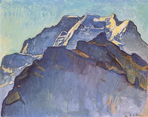Jungfraumassiv mit dem Schwarzmönch Kunstdruck