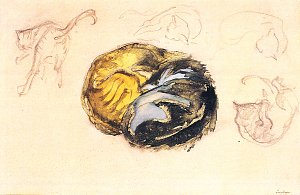 Katzen Kunstdruck