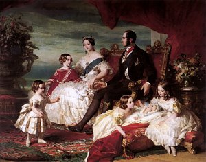 Die königliche Familie Kunstdruck