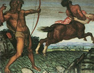Herkules und Nessus Kunstdruck