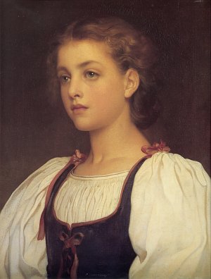 Blondine Kunstdruck