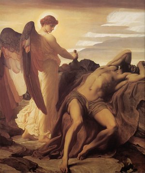 Elija in der Wildnis Kunstdruck