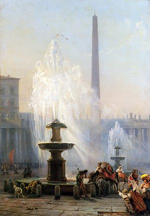 Piazza San Pietro Rome Kunstdruck