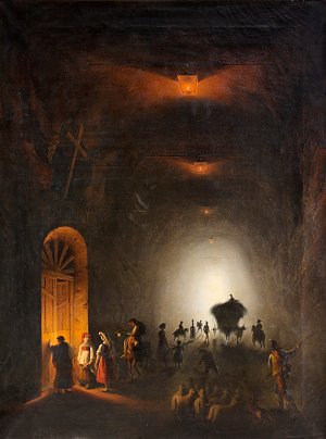 Tunnel in Possillibo Kunstdruck
