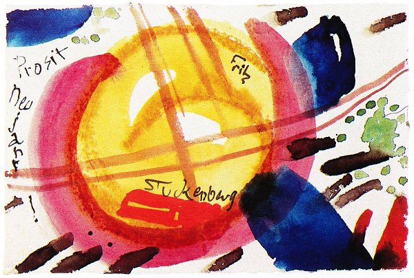 Kreisende Formen Neujahrsgruss