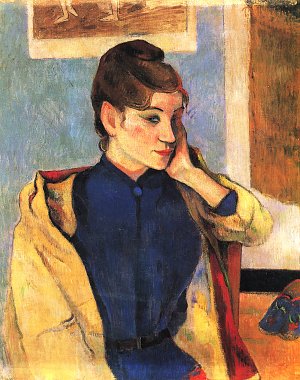 Portrait der Madeleine Bernard Kunstdruck