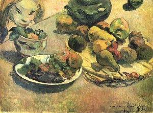 Stillleben mit Fruechten Kunstdruck