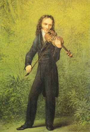Der Geiger Nicolo Paganini Kunstdruck
