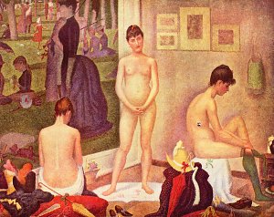 Die Modelle Kunstdruck
