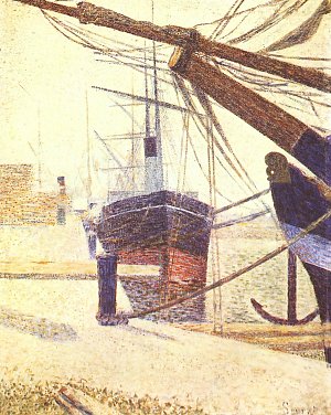 Hafen in Honfleur Kunstdruck