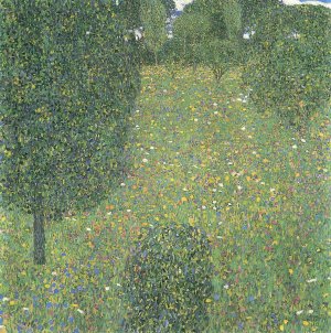 Gartenlandschaft Bluehende Wiese Kunstdruck