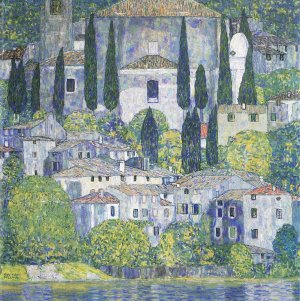 Kirche in Cassone Kunstdruck
