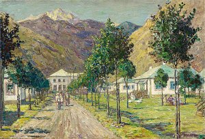 Tyrnyaus Kombinat Neues Städtchen in Kabardino Balkarien Kunstdruck
