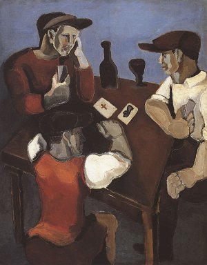 Die Kartenspieler Kunstdruck