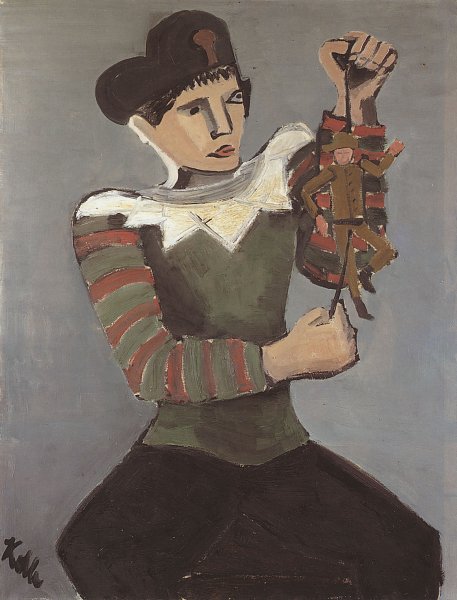 Junge mit Hampelmann