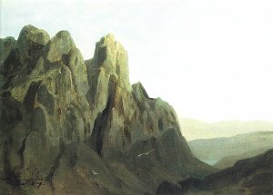 Morgengrauen im Karwendel Kunstdruck