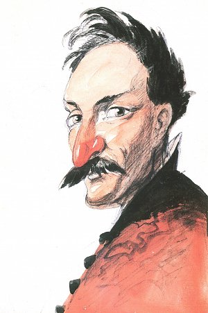 Portraitstudie nach Karl Theodor von Piloty 1 Kunstdruck