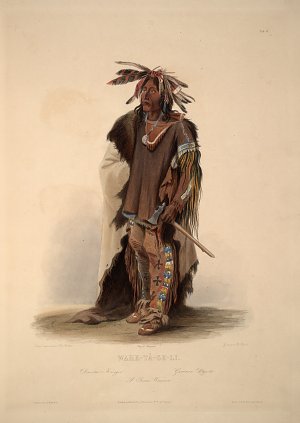 Ein Sioux Krieger Kunstdruck