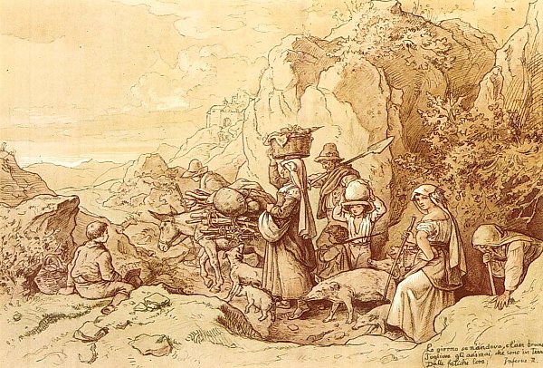 Gebirgslandschaft bei Civitella