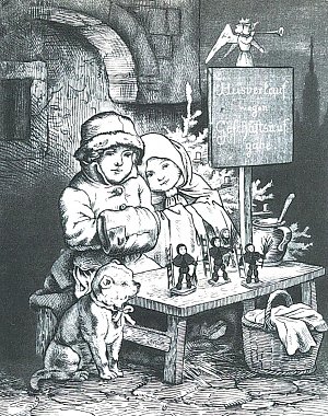 Vom Christmarkte Kunstdruck