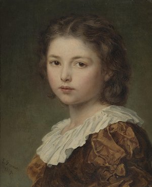 Bildnis eines jungen Mädchens Kunstdruck
