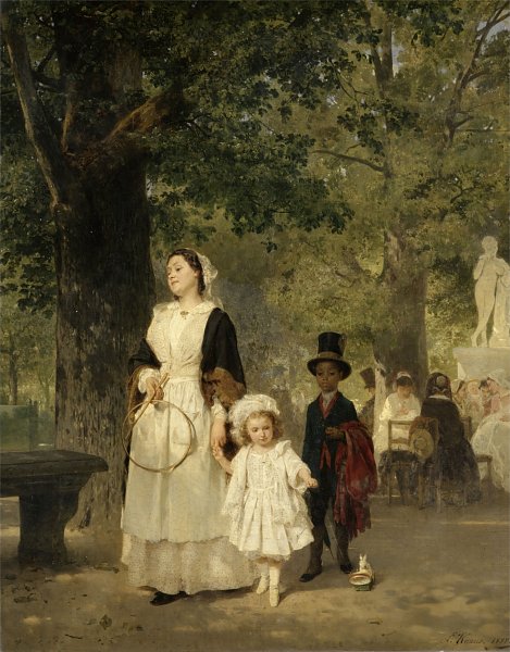 Promenade in den Tuilerien Gärten