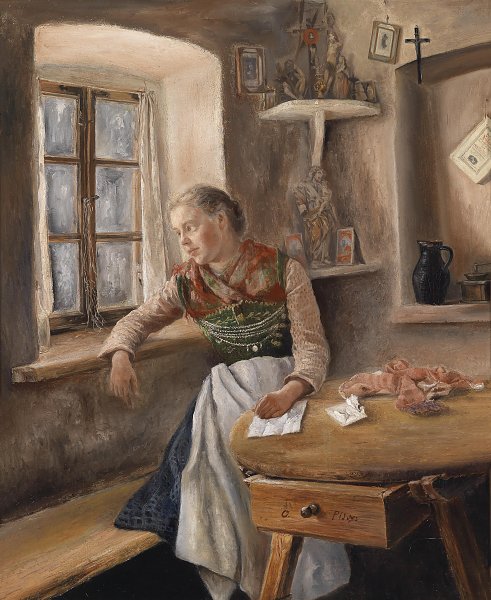 Mädchen am Fenster
