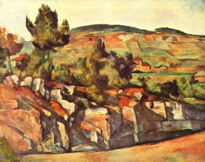 Berge in der Provence Kunstdruck