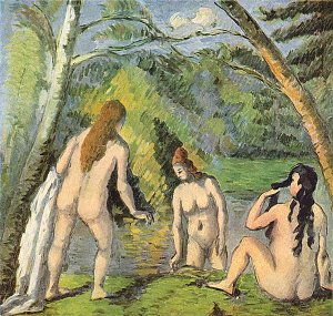 Drei badende Frauen Kunstdruck