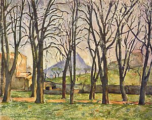 Kastanienbaeume im Jas de Bouffan Kunstdruck