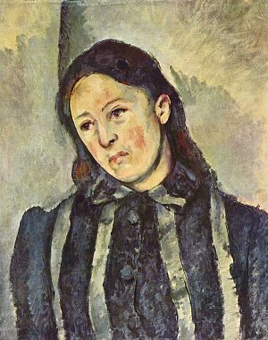 Portrait der Madame Cezanne Kunstdruck
